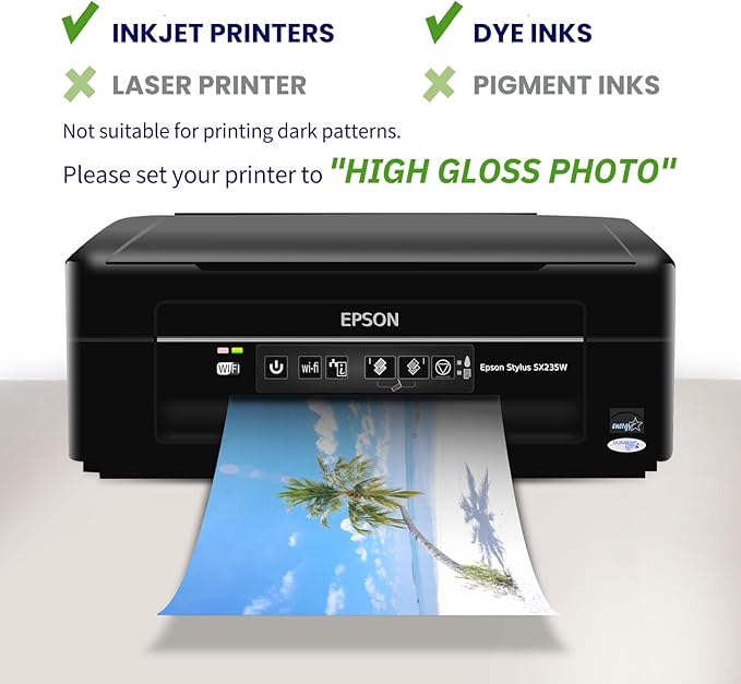 Glossy Photo Paper 8.5 x 14, Goefun 200 GSM/54 LB Legal Printer Paper for Inkjet Printer and Dye Ink, 100 Sheets