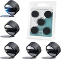 Maveek Magnetic Cord Clips Black, Silicone Cord Organizer Magnet Cable Holder Charging Cable Management Cord Keeper with Adhesive Metal Disc (5 Piece, Large Size)