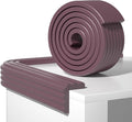 Edge Protector,Baby Proofing Baby Edge Protector Strip Safety,Soft Rubber Foam Padding,Edge Corner Guards Protector Corner Edge Bumpers for Furniture (Brown Purple, 6.56Ft x 3.15" W x 0.31" Th)