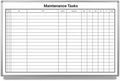 Maintenance Tasks Whiteboard 48" x 36"