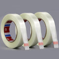 KAIY Strapping Tape 3 Roll, 1/2 inch x 60 yds Fiberglass Reinforced Packing Tape Heavy Duty, Wearproof Tape,100 lbs per inch Tensile Strength
