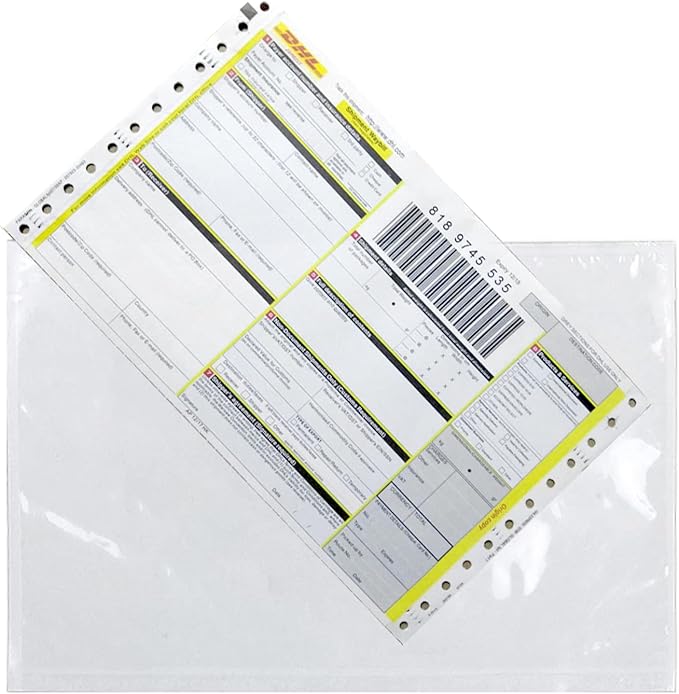 RyhamPaper Packing List Envelopes, Clear 7.5" x 5.5" Self Adhesive Shipping Labels Envelope Pouches (2000 Pack)