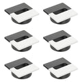 PATIKIL 2.8inch Desk Grommet, 6Pcs Cable Grommet Wire Management Cable Hole Cover Cord Organizer for Office Home Table Countertop, Black White