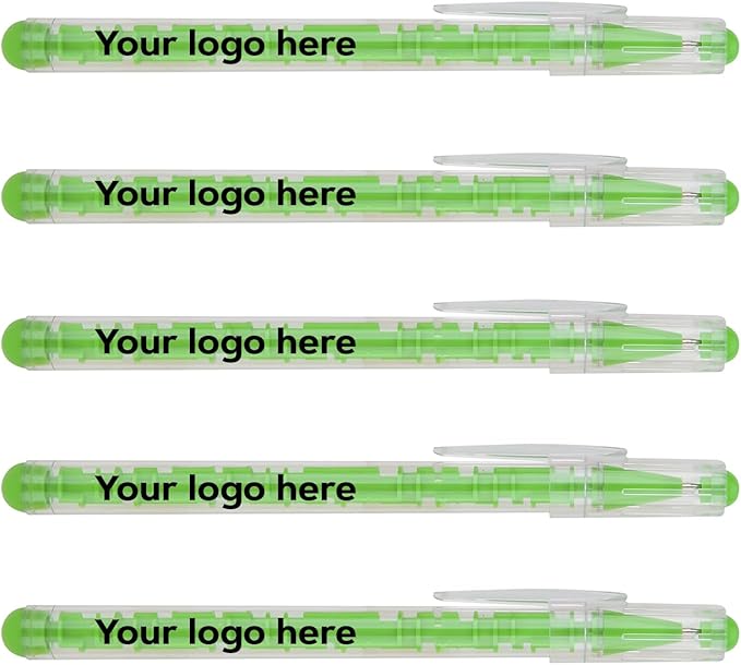Custom Maze Ballpoint Pens – Personalized Puzzle Pens with Logo/Text – Promotional Pens for Events, Schools, Trade Shows – Fun Interactive Design (Green, 150 Count, Pack of 1)