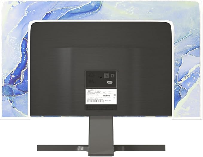 Baocicco Modern Violet Marble Waterproof TV Cover Anti-Static Dustproof Protective Cover for LCD/LED/HD 55 Inch Decorative Monitor Accessories Covers for Television LED LCD OLED TVs Screen