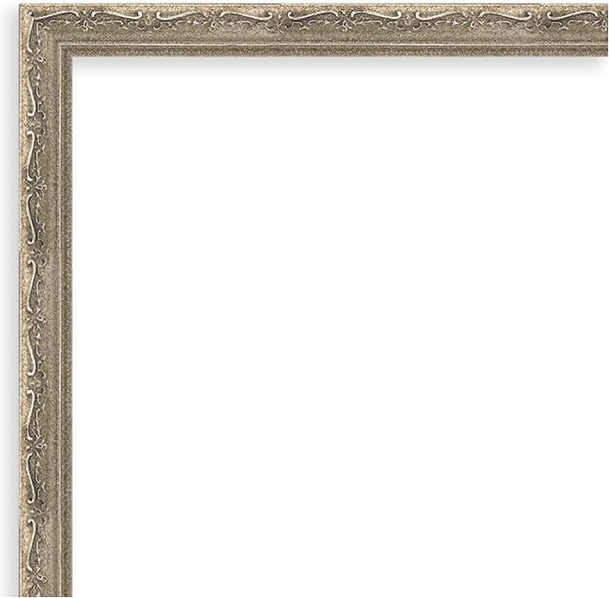 Amanti Art Silver Framed Magnetic Board 26x42 Large Vision Board for use with Magnets, 100% Metal Sheet to Display Items as Office Decor or for Home Organization in mudroom, Kitchen or Kids Room