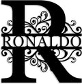ENFODREAM Custom Metal Name Sign | Personalized Split Letter Monogram | Rustic Roman Style | 12",16",18",24" | Wall Mount | Home & Office Decor | Wedding &