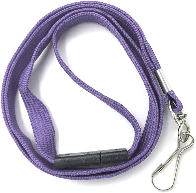 Bird Fiy Lanyard Light Purple Lanyards Neck Flat Premium Breakaway Badge Lanyard with J-Hook for ID Nametag Badge Holder