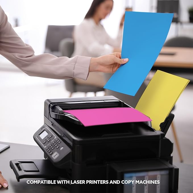 TerraSlate Waterproof Paper, Rip-Proof Colored Paper, Magenta Pink, 25 Sheets, 8 Mil (80 lb Cover), 8.5" x 11", Laser Printer and Copy Machine Compatible