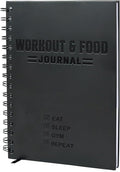 Nextnoid Hardcover Fitness & Food Journal - Nutrition & Workout Planner for Men & Women - A5(5.7" x 8.3") Sturdy Workout Log Book to Track Diet, Gym & Home Workouts