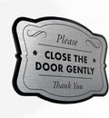 Custom Decorative Outdoor Aluminum Signs, Driveway Signs, Waterproof USA Made, Design 3 Metallic Silver 14x10 In