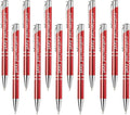 Yucold Customized ballpoint pens in bulk, personalized ballpoint pens with free engraving, for use in companies, enterprises, graduation anniversaries (Red,260)