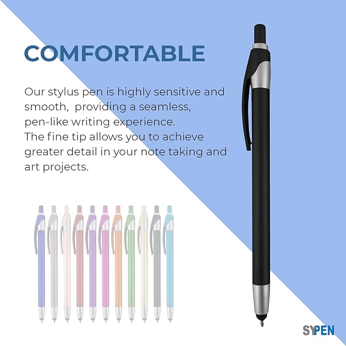 Personalized With your Custom Logo or Text Pens-Pack of 450- for Marketing, Parties, and Events, 2 in 1 Capacitive Stylus & Ballpoint Pen Compatible With Touchscreen Devices, Black Ink, Gold Pens