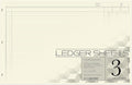 BookFactory Ledger Sheets/Large 3 Column Accounting Ledger Columnar (Three Columns) Loose Leaf Paper - 17'' x 11'', 50 Pages, Loose Leaf, 3 Hole Punched (Made in USA)