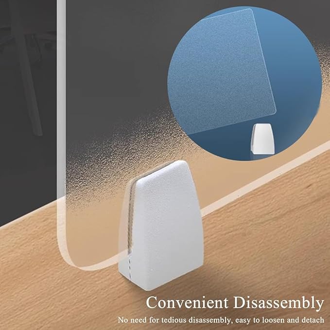RCJCQSR Acrylic Frosted Privacy Free Standing Screen, Visual Distractions Privacy Panel Portable Desk Divider Guard for Table Top Workstation for Home Office(Size:80x30cm(31.5x11.8))