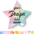 Custom Stickers Personalized Labels - Customized Stickers with Any Design Image Logo Text,Custom Stickers for Business Logo,Custom Thank You Label Stickers,100 Labels (Star,3.5"x3.5")