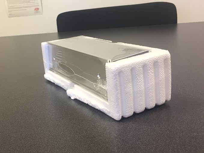 Quality Aluminum, Changeable Cubicle Nameplate Holder, Satin Silver Base, and Silver Name Plate Holder, (2" depth)