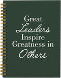 OXW Leadership Gifts Notebook Journal, Leader Gifts for Women Men, Meeting Notebook for Work, Thank You Gifts for Leader Boss Mentor Supervisor, Dark Green Spiral Notebook 5.5 x 8.3