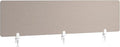 Bush Business Furniture 70W Desktop Privacy Screen in Warm Beige, Desk Mounted Office Partition with Acoustic Sound Dampening Panel