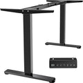 VIVO Heavy Duty Dual Motor Electric Sit Stand Desk Frame, 220 lbs Capacity up to 85" x 43" Tops, Memory Controller Height Adjustable Frame Only, Black, DESK-E-200B
