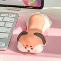Cityhermit Upgrade Ergonomic Memory Foam Wrist Rest Support for Mouse Computer Arm Rest for Desk Cute Animals Wrist Pad Office Supplies Slow Rising PU Wrist Pad (Dog)