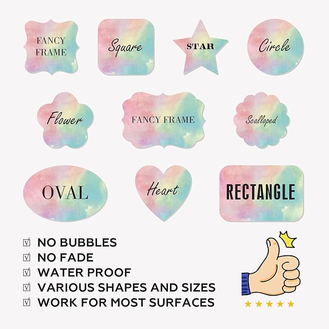 Custom Stickers Personalized Labels - Customized Stickers with Any Design Image Logo Text,Custom Stickers for Business Logo,Custom Thank You Label Stickers,100 Labels (Heart,3"x3")