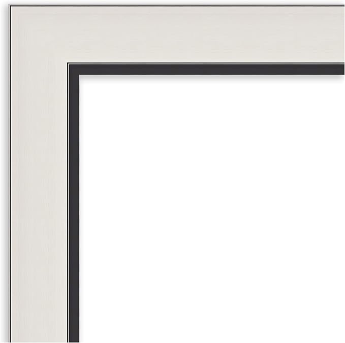Amanti Art Silver Framed Magnetic Board 26x34 Medium Vision Board for use with Magnets, 100% Metal Sheet to Display Items as Office Decor or for Home Organization in mudroom, Kitchen or Kids Room