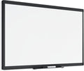 U Brands PINIT Magnetic Dry Erase White Board, Black Aluminum Frame with Pin Strips Across The Top and Bottom (36" W x 24" H)