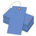 SmartSign (Pack of 100) 6.25 x 3.125 inch “Blue” Blank Tyvek Shipping Tags with Wire, Size #8, 8 mil Thick Tyvek, Made in USA