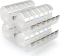 JEFURE 24 Pcs Transparent Tape with Dispenser, 0.7 in x 1000 in Clear Tapes and Refillable Dispensers, Office Tape Rolls with Dispenser Bulk for Craft Jobs, Gift Wrapping, Repairing, Home and School