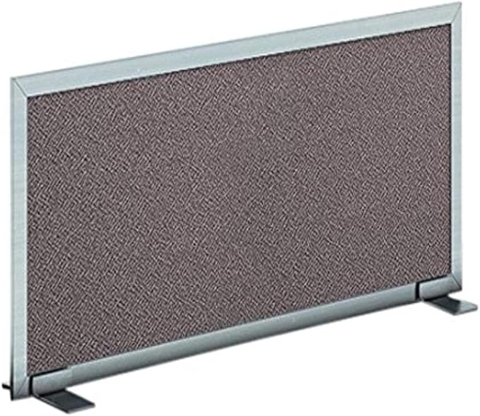 OBEX Acoustical Free Standing Privacy Screen, Cubicle Accessories Desk Privacy Panel, Desk Dividers for Office, Office Furniture Partitions Portable Sound Proof Dividers, 12" x 30", Slate