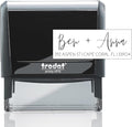 Self Inking Modern Address Stamps | Custom Return Address Stamper (Modern Brush Script, Xtra Large)