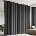 Cbsroro Room Divider Blackout Curtain Track Curtains Wall Dividers Panels Screen for Living Rooms Bedroom Office Privacy Partition Separation, W180 × L84 Inch,1 Panel, Black