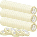 Fainne Masking Tape Bulk General Purpose Masking Painting Tape 55 Yards for Painting Home Office School Stationery Arts Crafts Basic Use, Easy Removal(72 Rolls,0.8 Inch)