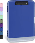 Sooez Clipboard with Storage, High Capacity Nursing Clipboards with Pen Holder, Clip Boards 8.5x11 with Storage, Low-Profile Clip, Lightweight Plastic Clipboard for Teachers, Lawers, Office Workers