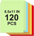 Cardstock Paper, 5 Colors Colored Cardstock 8.5x11, 120 Sheets Card Stock, 200GSM Thick Printer Paper 8.5x11, Colored Card Stock Paper for Greeting Cards, DIY Cards, Wedding Invitation, Postcards