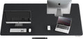 CENNBIE Leather Desk Mat Protector, XXL 74.8" x 31.4" Extra Large Leather Office Desk Pad Mat for Full Desk, Computer Desk Mat on top of desks - Oversized Large Mouse Pad (Black)