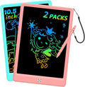 BUKEBU LCD Writing Tablet Doodle Board, Colorful Drawing Pad, Electronic Drawing Tablet, Drawing Pads,Travel Gifts for Kids Ages 3 4 5 6 7 8 Year Old Girls Boys (10.5 inch, Blue&Pink)