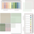 BAYTORY 700 Sheets Transparent Sticky Notes, Clear Waterproof 3 x 3 inch See Through Memo Pad, Self-Adhesive Translucent Writable Index Tabs for Annotating Books, Office & School Study Supplies