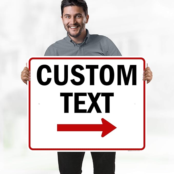 Custom Arrow Directional Sign by My Sign Center - Right Arrow, 24x30 Inches, Rust Free .063 Aluminum, Fade Resistant, Made in USA