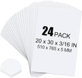 ToLanbbt 24 Pack White Foam Board, 20 x 30 x 3/16" Thick Foam Core Acid Free Poster Foamboard for Art Craft Projects, Painting, Displaying, Signage, Wedding, School
