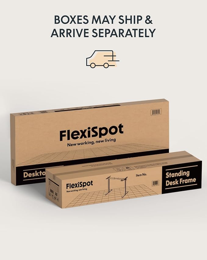 FLEXISPOT Solid Rubberwood Electric Standing Desk with Elegant Oval Legs, 55"x24" Height Adjustable Desk for Home Office & Living Spaces (White Frame)
