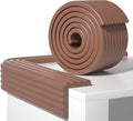 Edge Protector,Baby Proofing Baby Edge Protector Strip Safety,Soft Rubber Foam Padding,Edge Corner Guards Protector Corner Edge Bumpers for Furniture (Coffee Brown, 6.56Ft x 3.93" W x 0.4" Th)