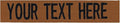 Custom Uniform Name Tapes Solid Colors. Rusty Brown Fabric, 5 Inch Hook Fastener (Uniform Ready Fastener)