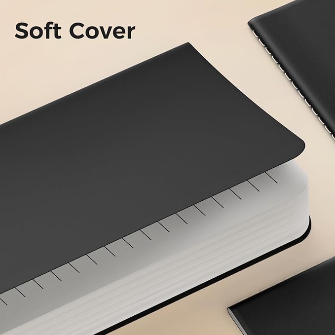 XYark Lined Pocket Notebooks, 20 Pack Small Notebook Bulk, 3.5x5.5 inch, A6 Size Thick 80GSM College Ruled Paper, Black Cover Mini Journal for Men, Women, Journaling & Business Notes