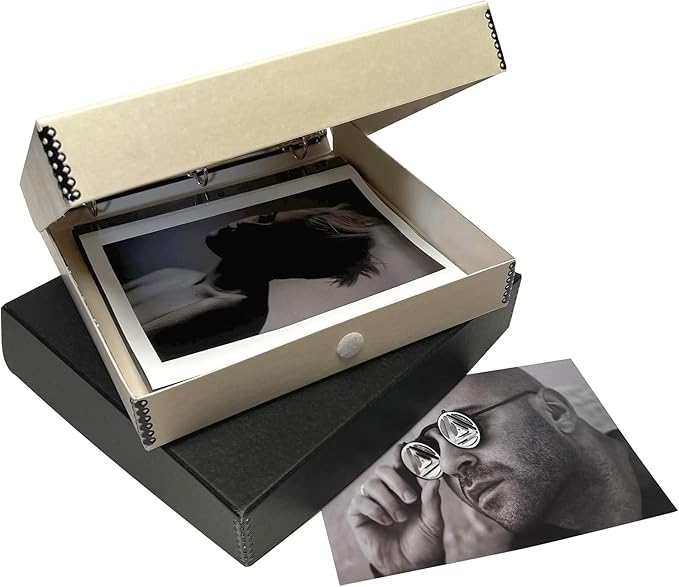 Lineco, Archival Tan 3-Ring Binder Preservation Album Box 12.25 x 11.25 x 2 Inch. Unique Design to Store, Preserve, Organize Photos, Art, Photography, Crafts Acid-Free