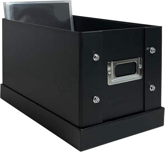 CheckOutStore Black Stamp & Die Craft Scrapbook Storage Pocket Box - 10 x 6 x 6 (Pack of 1)