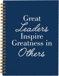 OXW Navy Blue Meeting Notebooks for Work, Leadership Gifts Office Work Notebook Journal for Writing Note Taking, Thank You Gifts for Women Men Leader Boss Mentor Principal Manager, 5.5"x8.3"