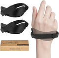 JIKIOU Advanced Ergonomic Right-Handed Gaming Wrist Rest for Mouse 2 Pack, Carpal Tunnel Support, Pain Relief, Anti-Fatigue, Easy Glide, Office Computer Laptop Gaming Black