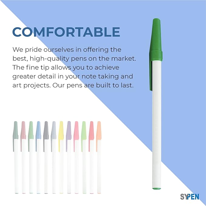 SyPen Personalized Stick Pens With your Custom Logo or Text-500 Pack Bulk-for Businesses, Parties, and Events, Custom Printed Slim Ballpoint Pens with Cap, Burgundy, Black Ink